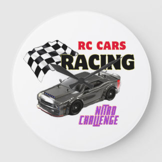 RC時計ギフト – 制御RC車の時計 ラージ壁時計