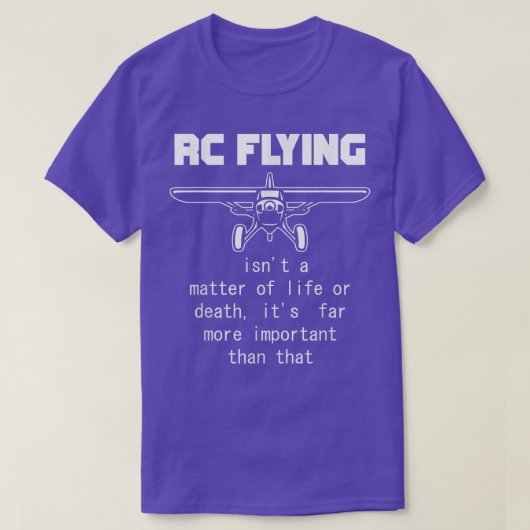 RC無線飛んでいる制御機遠隔操作 Tシャツ (デザイン正面)