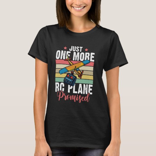 RC航空機のおもしろい飛行機初心者 Tシャツ (正面)