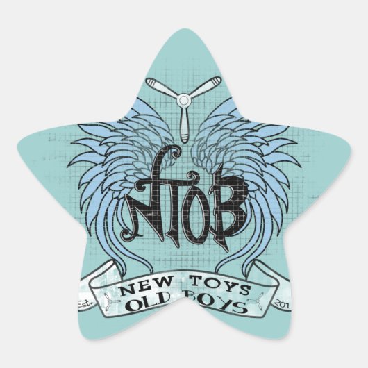 RC航空機クラブヴィンテージ 星シール (正面)