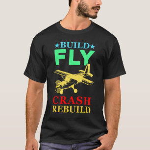 RC航空機パイロットホビーおもしろいモデル飛行機 Tシャツ