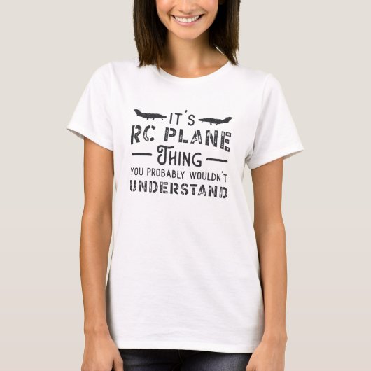 RC航空機RC飛行機物パイロットRC飛行機 Tシャツ (正面)