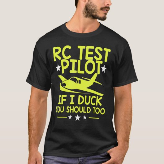 Rc試験パイロット模型飛行機パイロット模型飛行Rc Tシャツ (正面)