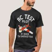 RC試験飛行機模型飛行機航空機 Tシャツ (正面)