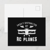 RC飛行機が容易にRC飛行機に気を取られるRC航空機 ポストカード (正面/裏面)