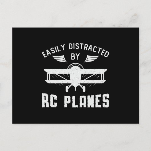 RC飛行機が容易にRC飛行機に気を取られるRC航空機 ポストカード (正面)