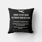 RC飛行機の趣味D クッション (裏面)