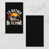 RC飛行機ホビーおもしろいモデル航空パイロット 名刺 (正面/裏面)