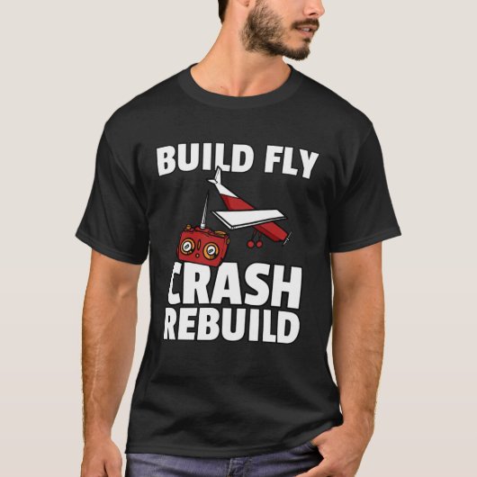 RC飛行機型飛行機2用RCパイロット Tシャツ (正面)