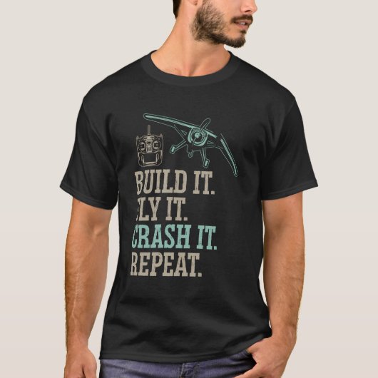 Rc飛行機無線操縦飛行機 Tシャツ (正面)