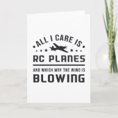 RC飛行機航空機パイロットすべて気にIはRC飛行機 カード (正面)