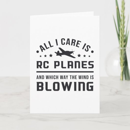 RC飛行機航空機パイロットすべて気にIはRC飛行機 カード (正面)