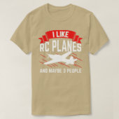 RC飛行機遠隔無線制御制御ギフト2 Tシャツ (デザイン正面)