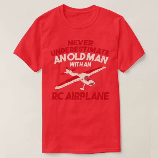 RC飛行機遠隔無線制御制御ギフト Tシャツ (デザイン正面)