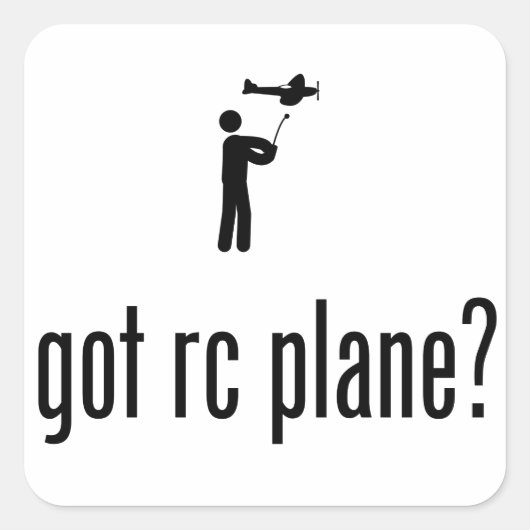 RC飛行機 スクエアシール (正面)
