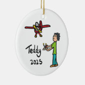 RC飛行機 – テディ セラミックオーナメント (右)