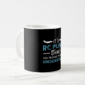 RC飛行機RC飛行機モノパイロットRCおもしろい飛行機 コーヒーマグカップ (正面左)