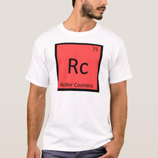 Rc - ジェットコースター 化学周期表 tシャツ (正面)
