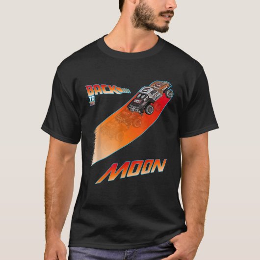 RC レースカー トラック ラジオコントロールで月に帰る Tシャツ (正面)