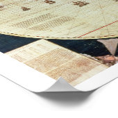 Rc C 2487世界地図，セバスチャンによって設計 ポスター (角)