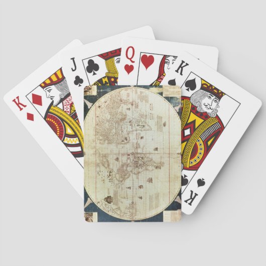 Rc C 2487世界地図、セバスティエン設計 トランプ (裏面)