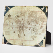 Rc C 2487世界地図、セバスティエン設計 フォトプラーク (側面)