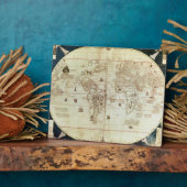 Rc C 2487世界地図、セバスティエン設計 フォトプラーク (側面)