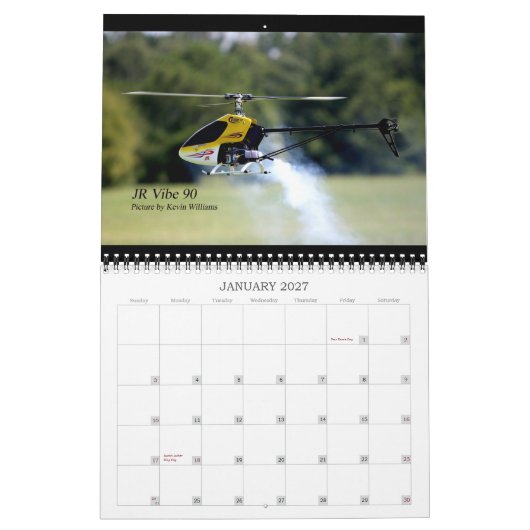 RC Heliのカレンダー カレンダー (1月 2027)