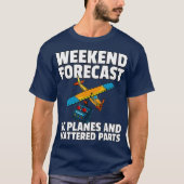 RC Plane Gift For RC Pilot Model Airplane Lover Tシャツ (正面)