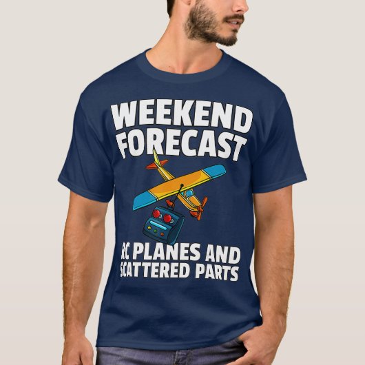 RC Plane Gift For RC Pilot Model Airplane Lover Tシャツ (正面)
