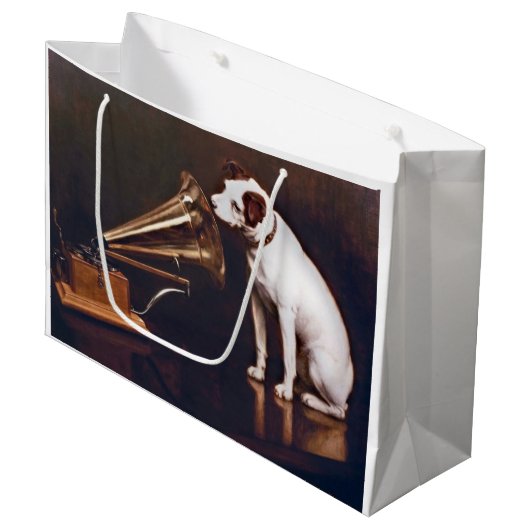 RCAビクタードッグ抱き枕 ラージペーパーバッグ (正面アングル)