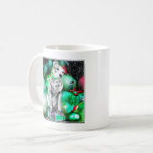 RCA犬のクリスマス、ニッパー コーヒーマグカップ (正面左)
