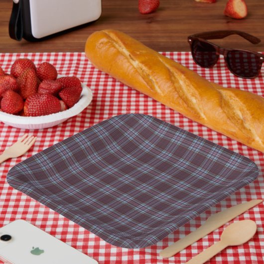 RCAFタータンチェック ペーパープレート (ピクニック)