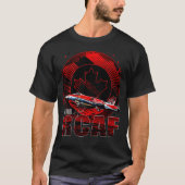 RCAF F18ホーネット戦闘機 Tシャツ (正面)