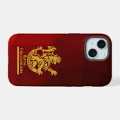RCBファンのためのフォンケース iPhone 15ケース (裏面横)
