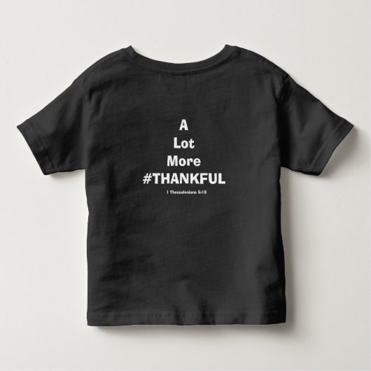 RCCG #Thankful Tシャツトッドラー トドラーTシャツ (裏面)