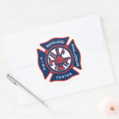 RCFEステッカー – 3インチ ラウンドシール (封筒)