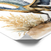 rchaeopteryx恐竜の水の色ワラール ポスター (角)