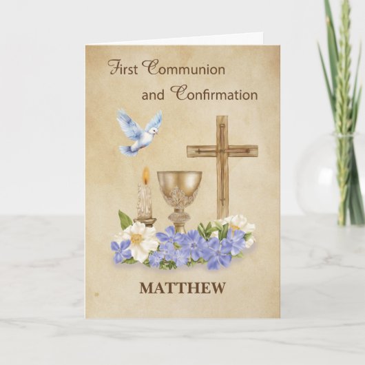 RCIAの祝賀会と確認 カード (正面)