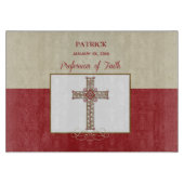 RCIA恵みの信仰告白のパーソナライズ カッティングボード (正面)