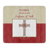 RCIA恵みの信仰告白のパーソナライズ カッティングボード (正面)