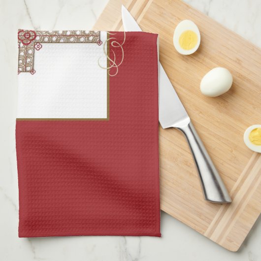 RCIA恵みの信仰告白のパーソナライズ キッチンタオル (四つ折り)