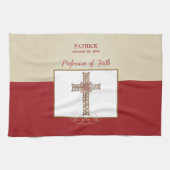 RCIA恵みの信仰告白のパーソナライズ キッチンタオル (横)