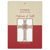 RCIA恵みの信仰告白のパーソナライズ クリップボード (裏面)