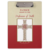 RCIA恵みの信仰告白のパーソナライズ クリップボード (正面)