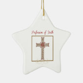 RCIA恵みの信仰告白のパーソナライズ セラミックオーナメント (右)