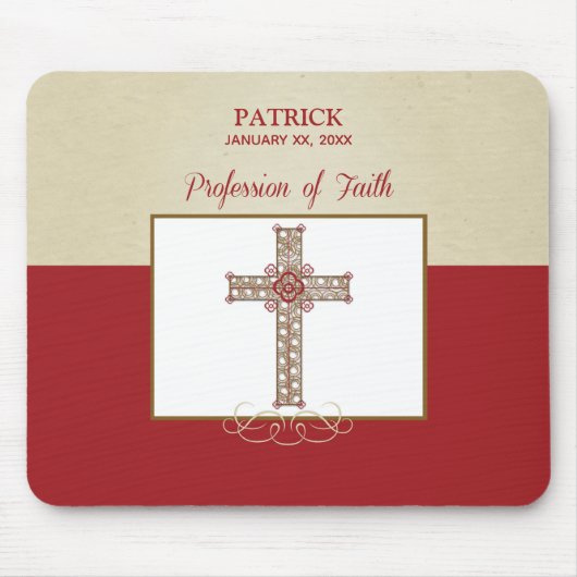 RCIA恵みの信仰告白のパーソナライズ マウスパッド (正面)