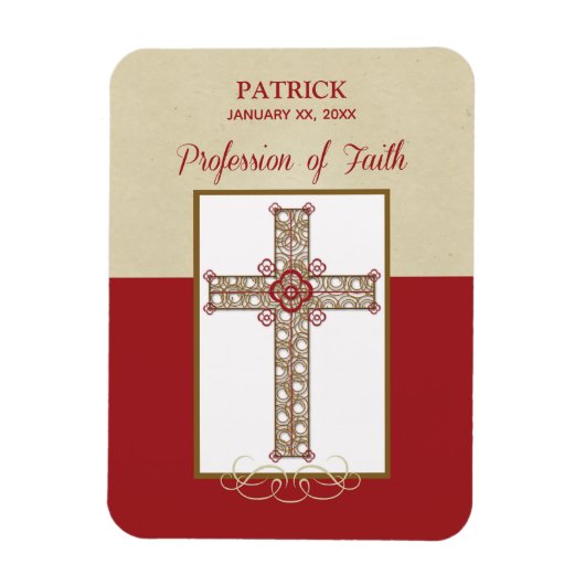 RCIA恵みの信仰告白のパーソナライズ マグネット (縦)