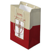 RCIA恵みの信仰告白のパーソナライズ ミディアムペーパーバッグ (裏面アングル)