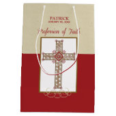 RCIA恵みの信仰告白のパーソナライズ ミディアムペーパーバッグ (裏面)